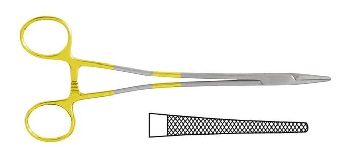 TC HEGAR-VASCULAR Голкотримач; прямий; із зубчиками; для шульг; 23,0см. Tontarra Medizintechnik GmbH